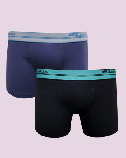 Kit 2 Cuecas Boxer Jovem Cotton