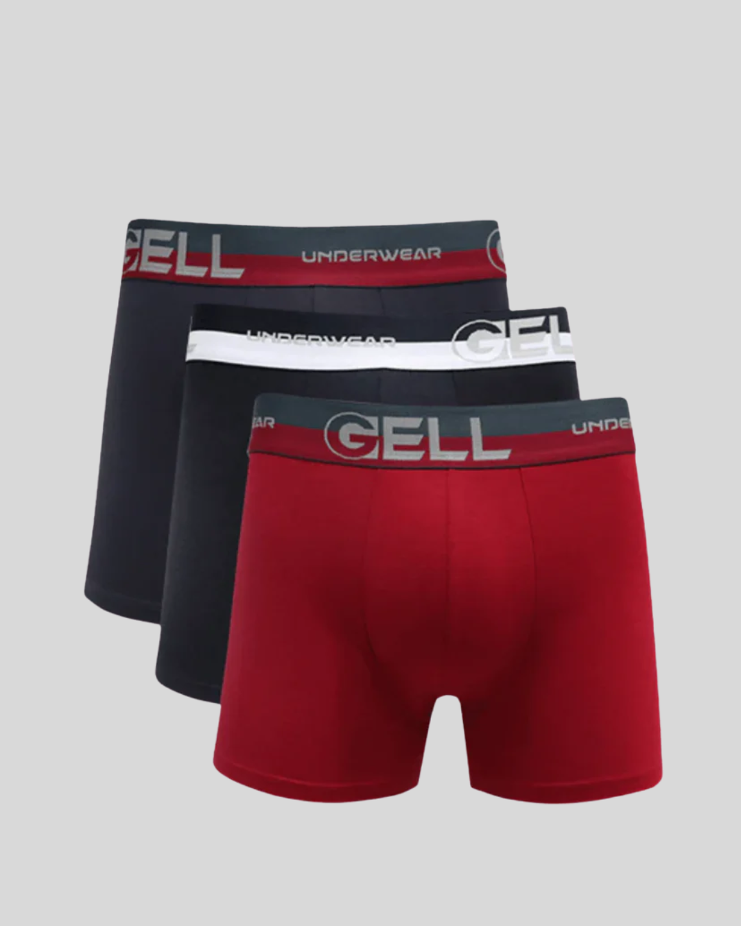 Kit 3 Cuecas Boxer Viscolycra Com Bojo