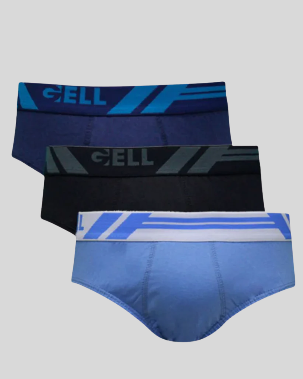 Kit 3 Cuecas Slip Jovem Algodão