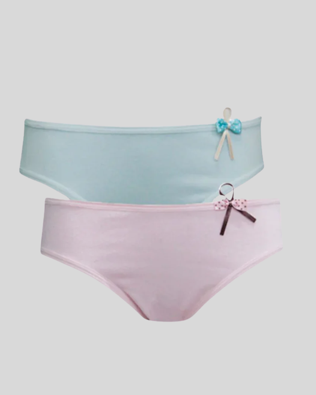 Kit 2 Calcinhas Jovem Cotton Liso
