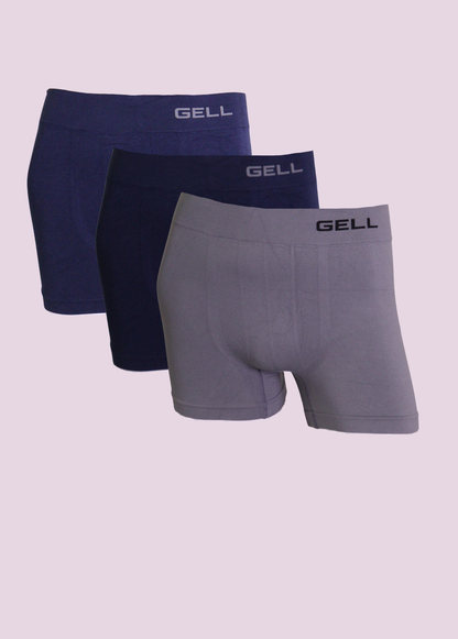 Kit 3 Cuecas Boxer Sem Costura