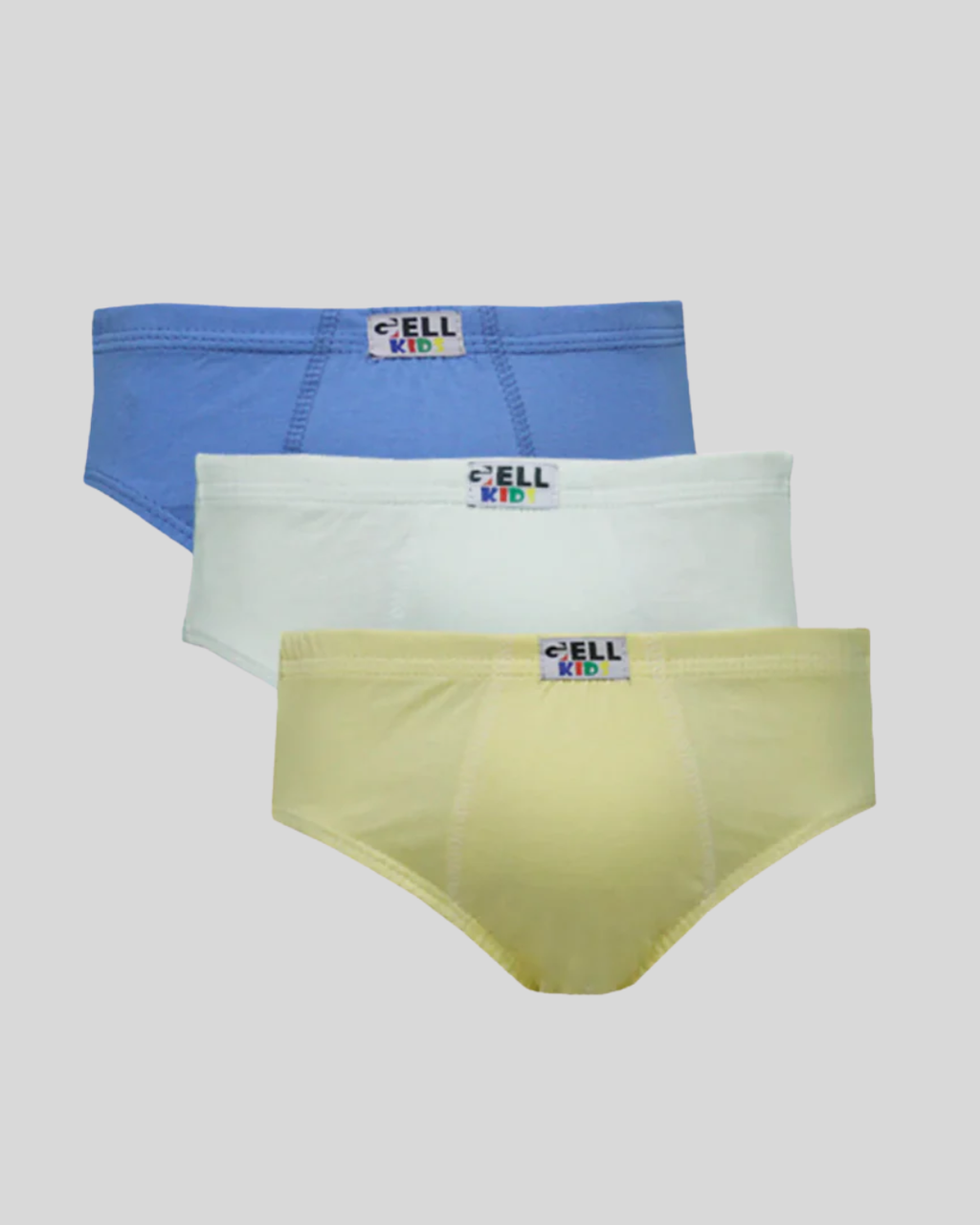 Kit 3 Cuecas Slip Kids Algodão Elástico Embutido
