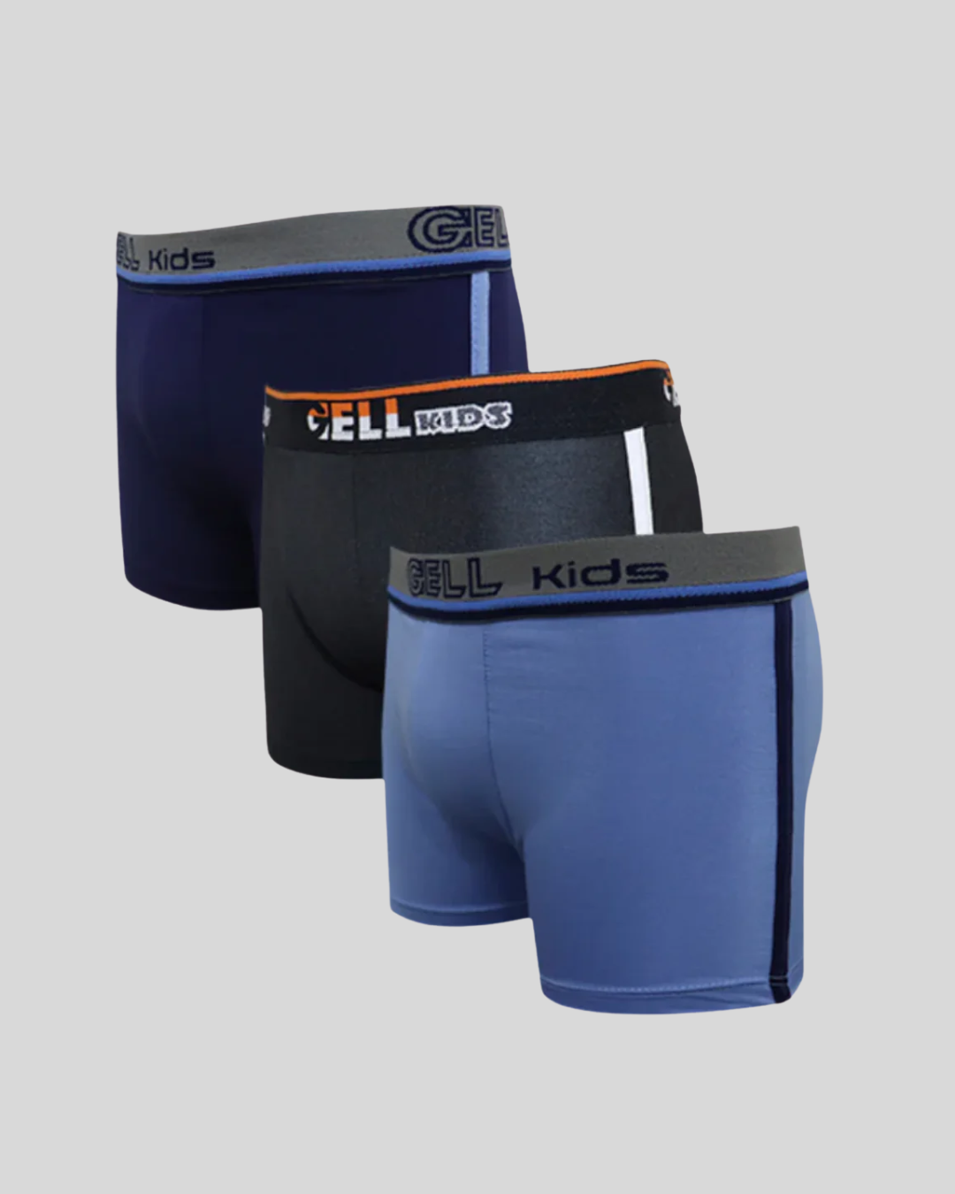 Kit 3 Cuecas Boxer Kids Microfibra Com Bojo E Viés Único