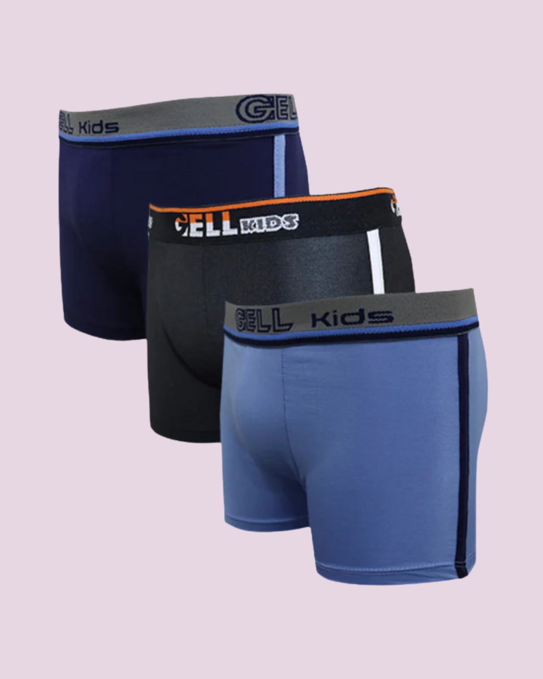 Kit 3 Cuecas Boxer Kids Microfibra Com Bojo E Viés Único