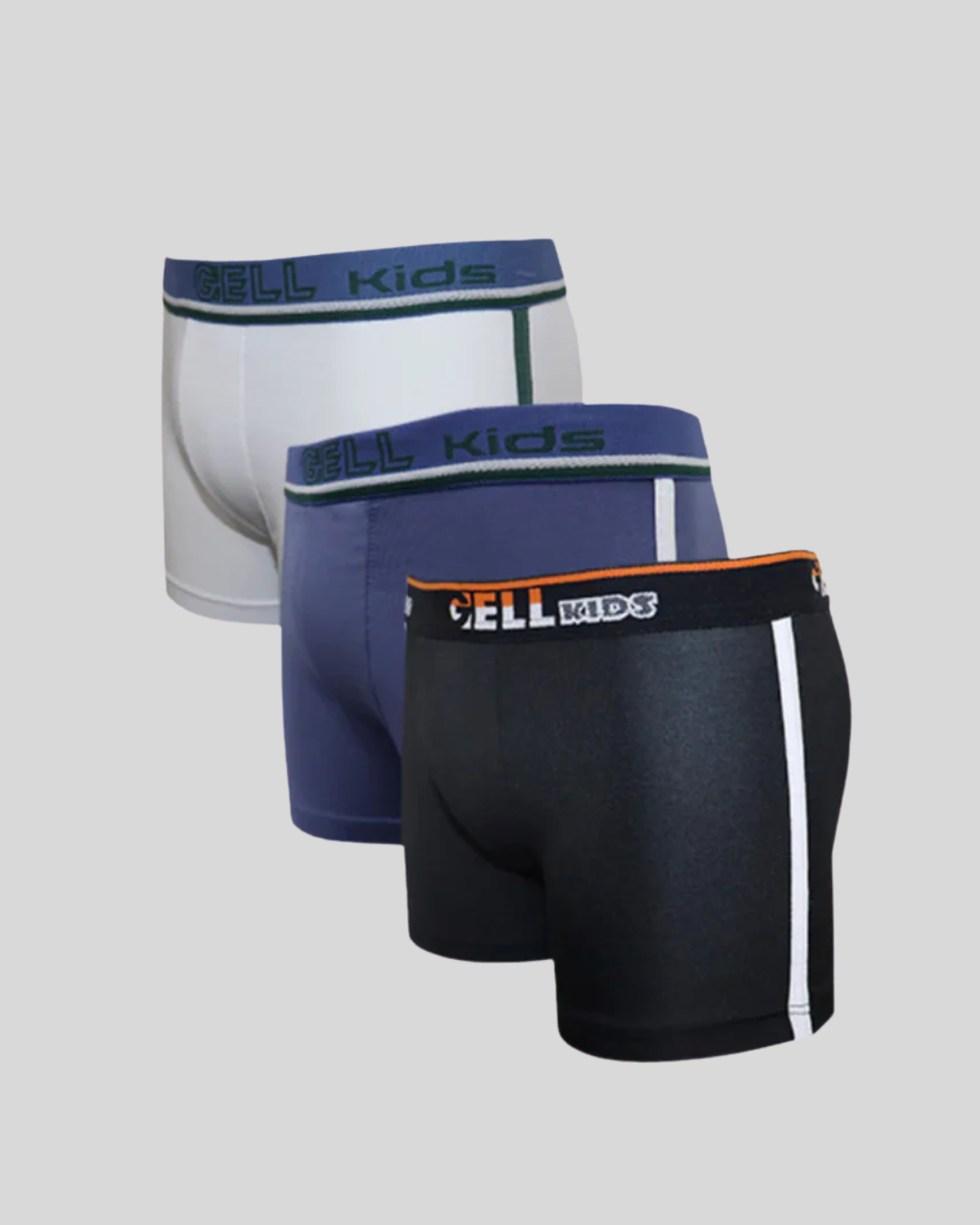 Kit 3 Cuecas Boxer Kids Microfibra Com Bojo E Viés Único