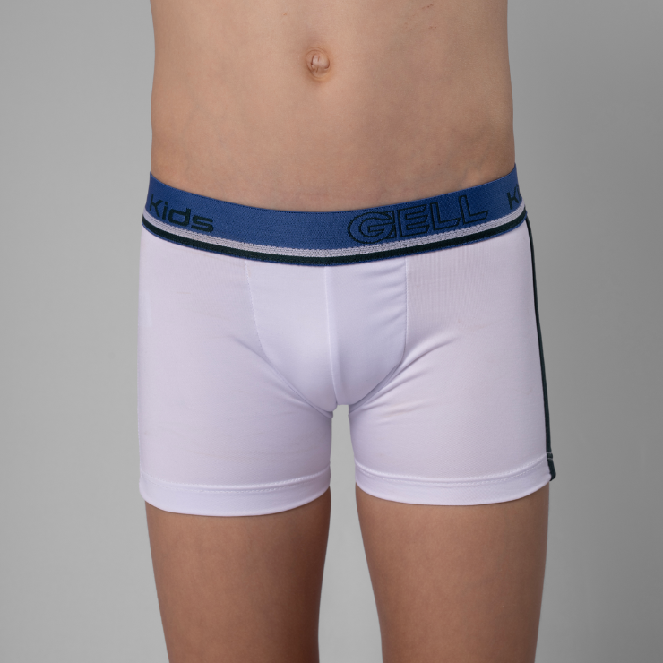 Kit 3 Cuecas Boxer Kids Microfibra Com Bojo E Viés Único