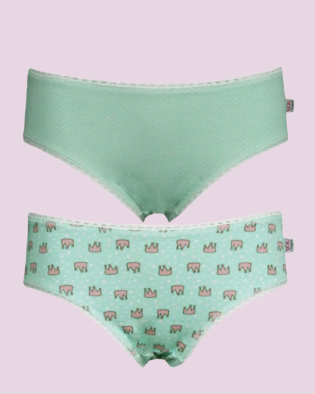 Kit 2 Calcinhas Kids Cotton Estampado