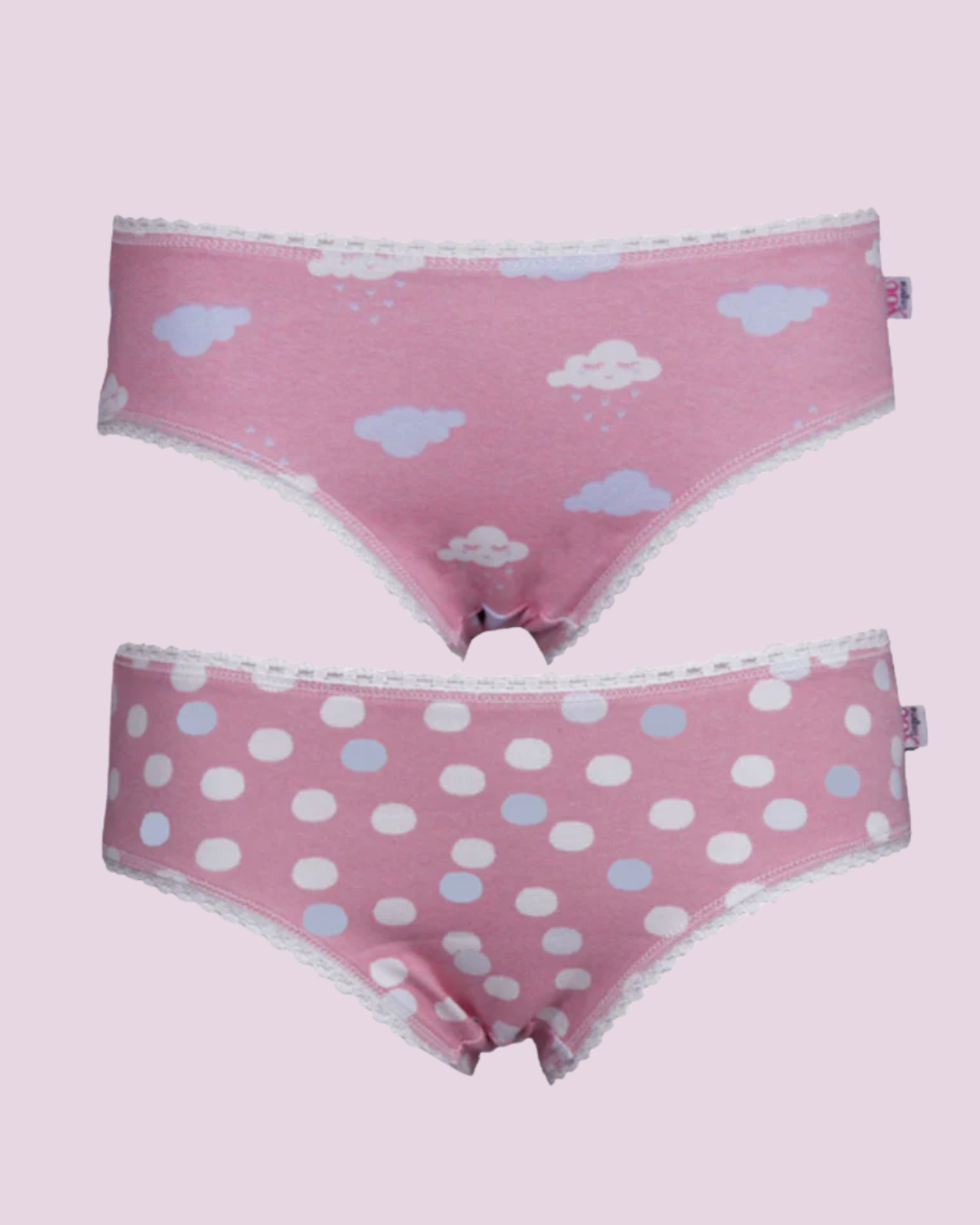 Kit 2 Calcinhas Kids Cotton Estampado