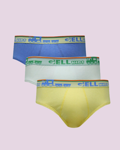Kit 3 Cuecas Slip Kids Algodão Elástico Personalizado
