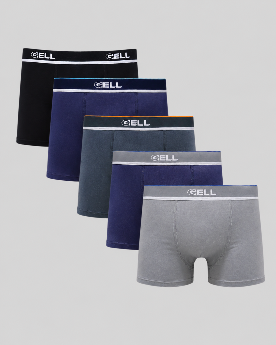 Kit 5 Cuecas Boxer Cotton
