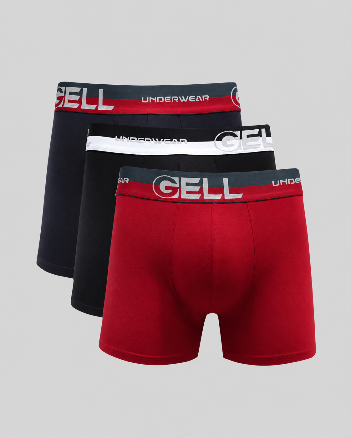 Kit 3 Cuecas Boxer Viscolycra Com Bojo