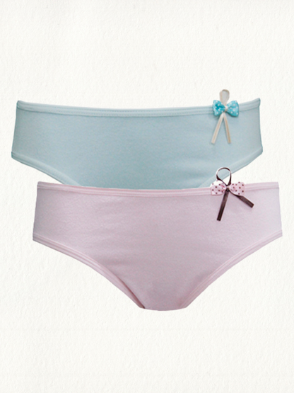 Kit 2 Calcinhas Jovem Cotton Liso - Gell Store