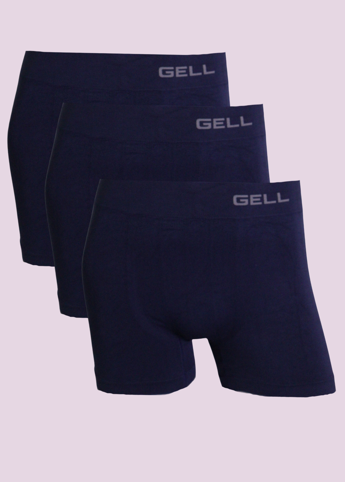 Kit 3 Cuecas Boxer Sem Costura