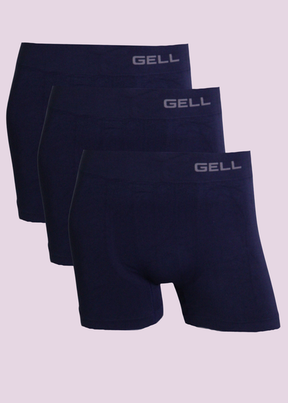 Kit 3 Cuecas Boxer Sem Costura