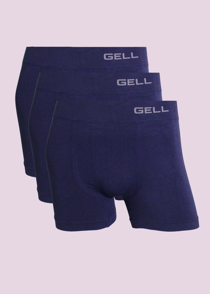 Kit 3 Cuecas Boxer Sem Costura