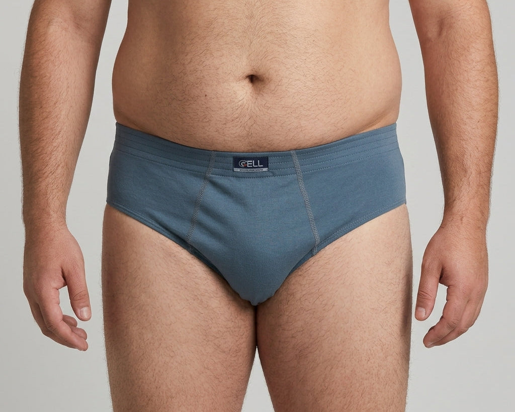 Kit 2 Cuecas Slip Plus Size Algodão Elástico Embutido