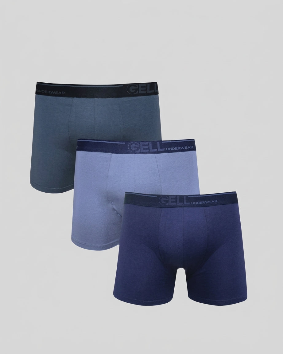 Kit 3 Cuecas Boxer Microfibra Com Bojo