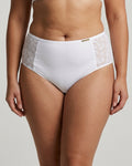 Calcinha Fio Duplo Plus Size Microfibra Com Compressão E Renda