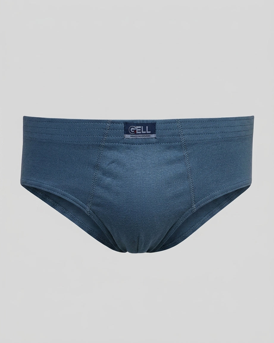 Cueca Slip Plus Size Algodão Elástico Embutido