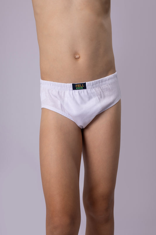 Kit 6 Cuecas Slip Kids Algodão Elástico Embutido