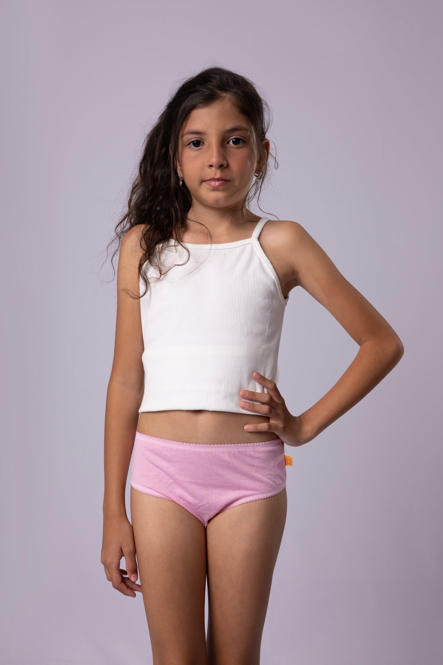 Kit 6 Calcinhas Kids Algodão Lisa