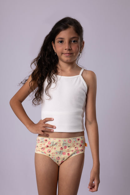Kit 6 Calcinhas Kids Algodão Estampado
