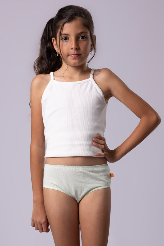 Kit 6 Calcinhas Kids Algodão Lisa