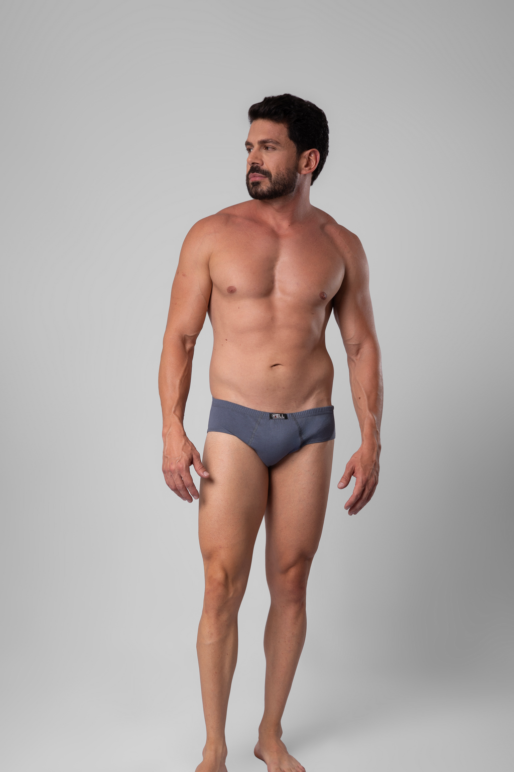 Kit 3 Cuecas Slip Algodão Elástico Embutido