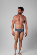 Kit 3 Cuecas Slip Algodão Elástico Embutido