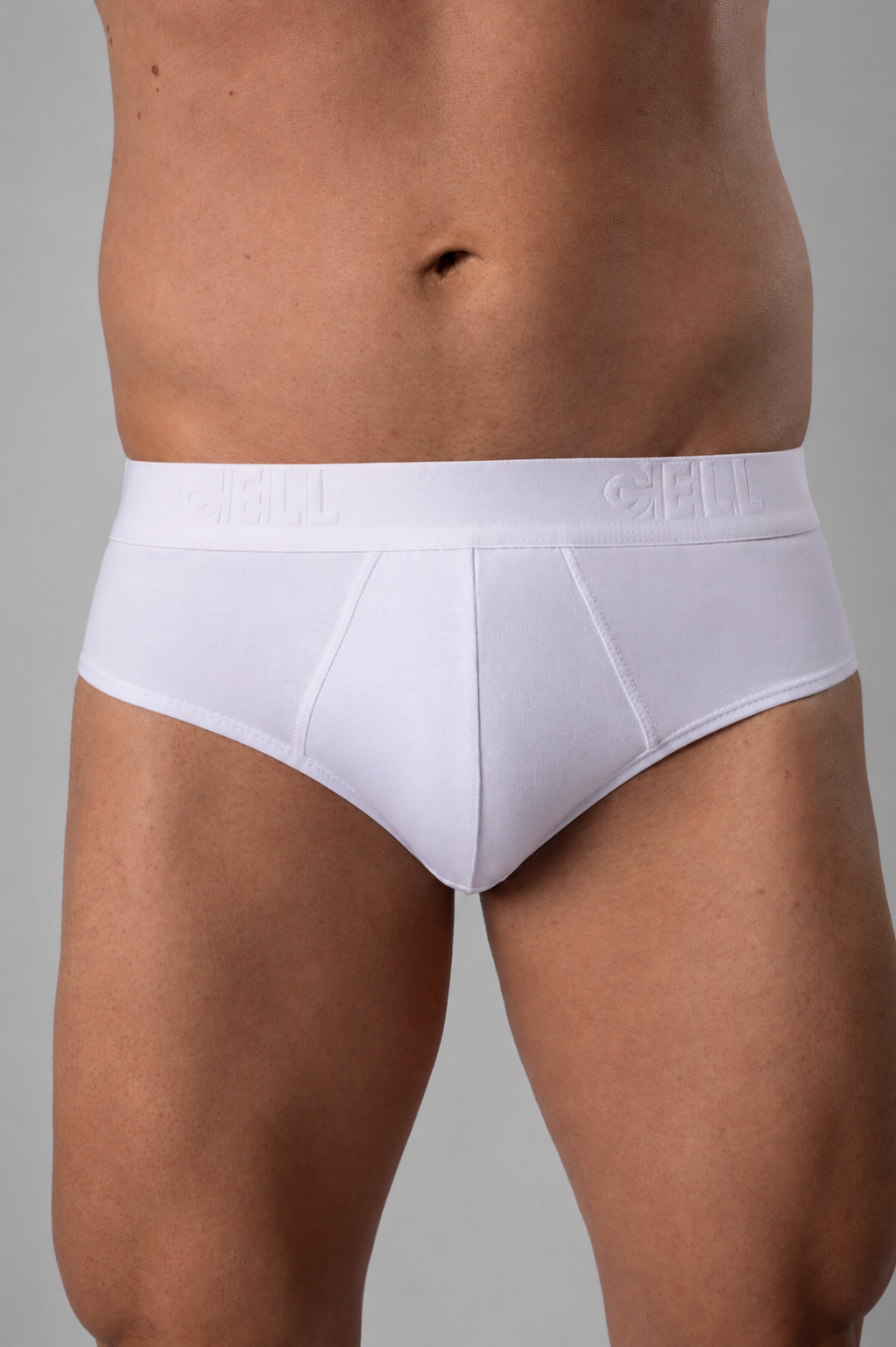 Kit 3 Cuecas Slip Algodão Com Bojo E Elástico Personalizado Gell