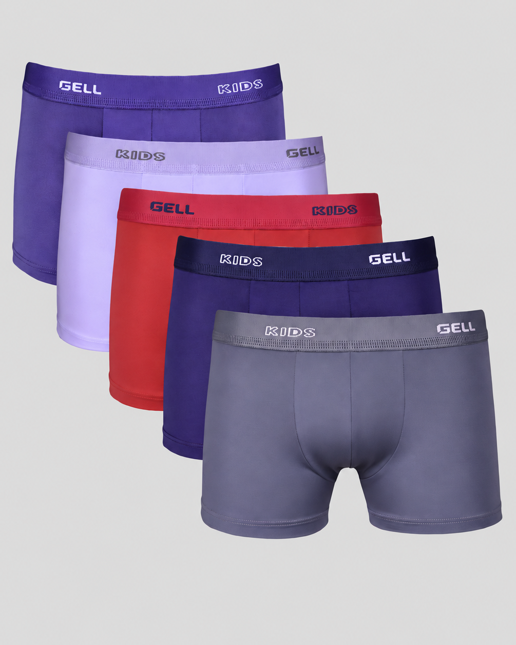 Kit 5 Cuecas Boxer Kids Microfibra