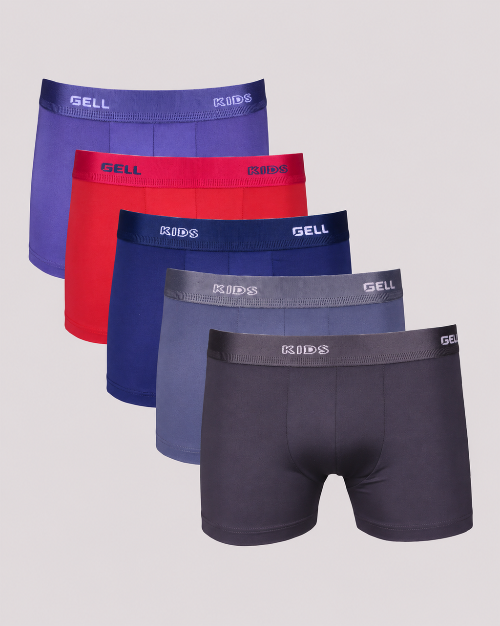 Kit 5 Cuecas Boxer Kids Microfibra