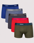 Kit 5 Cuecas Boxer Kids Microfibra