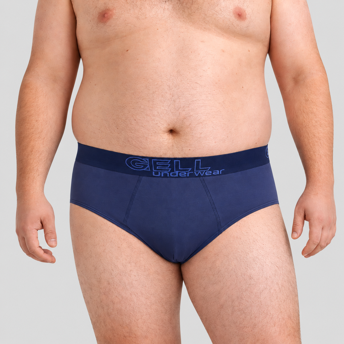 Cueca Slip Plus Size Algodão Com Elástico Gell