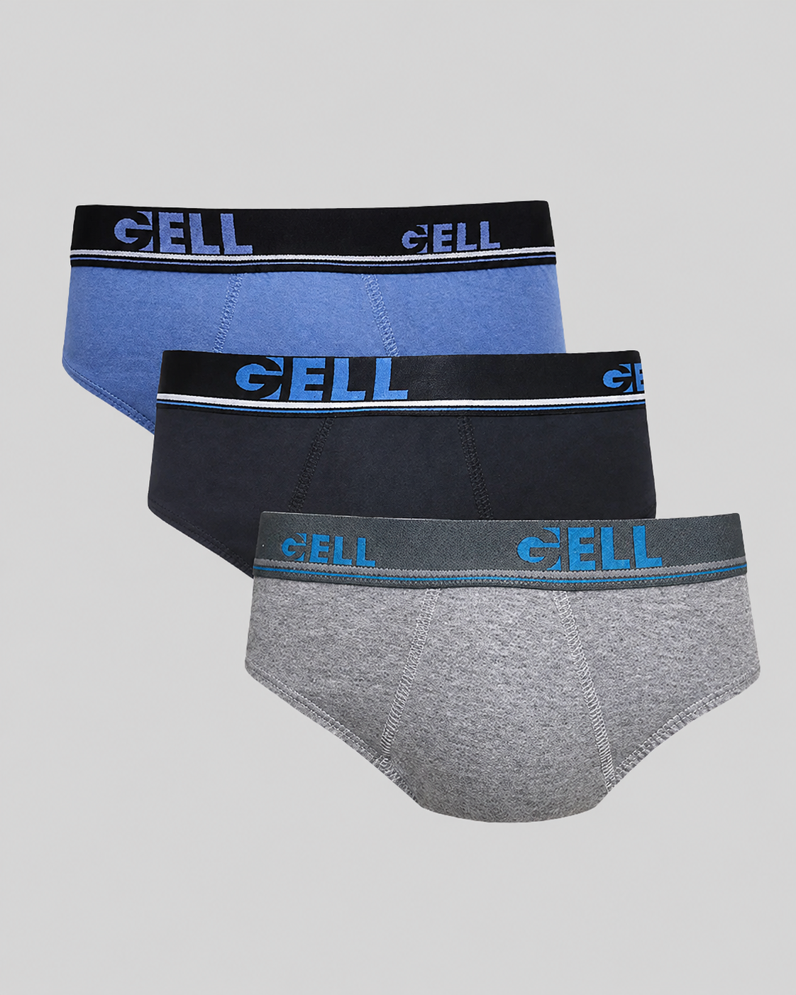 Kit 3 Cuecas Slip Algodão Elástico Personalizado Gell