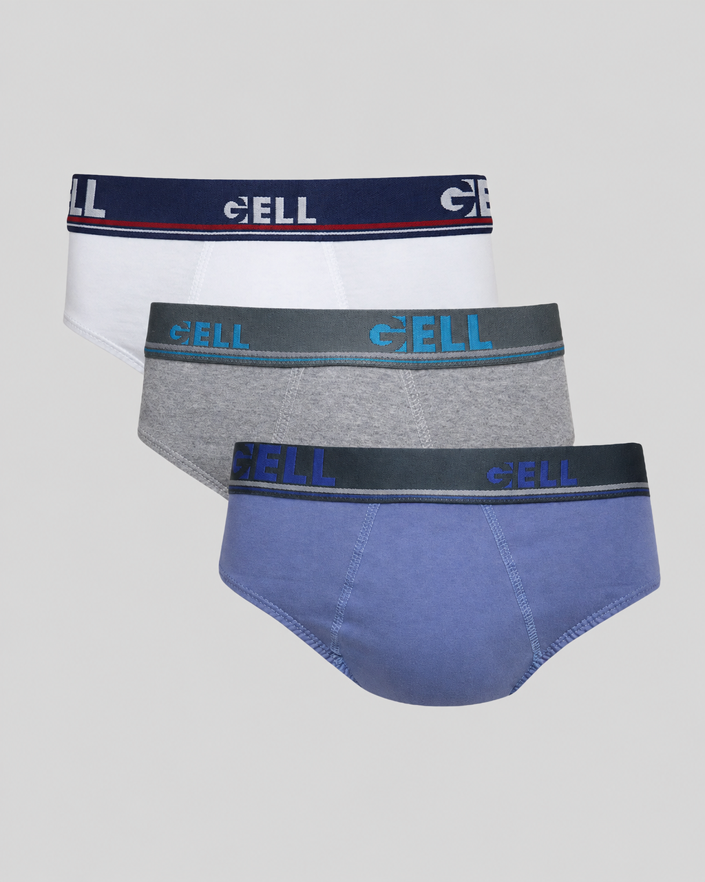 Kit 3 Cuecas Slip Algodão Elástico Personalizado Gell