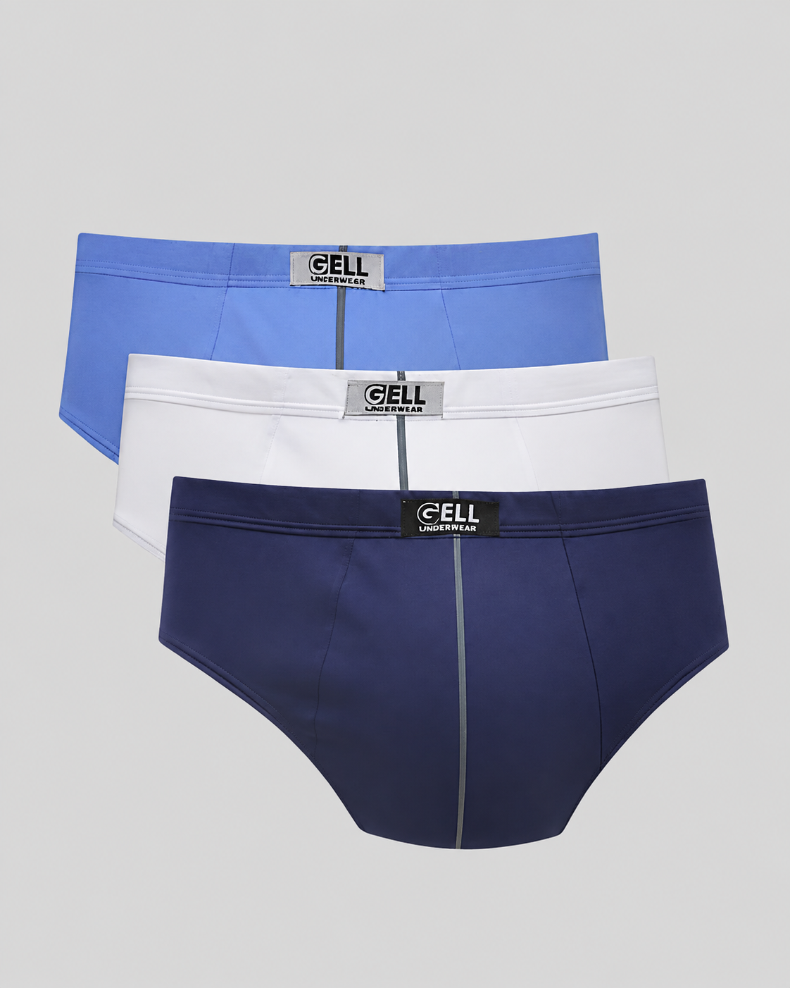 Kit 3 Cuecas Slip Algodão Com Viés Frontal