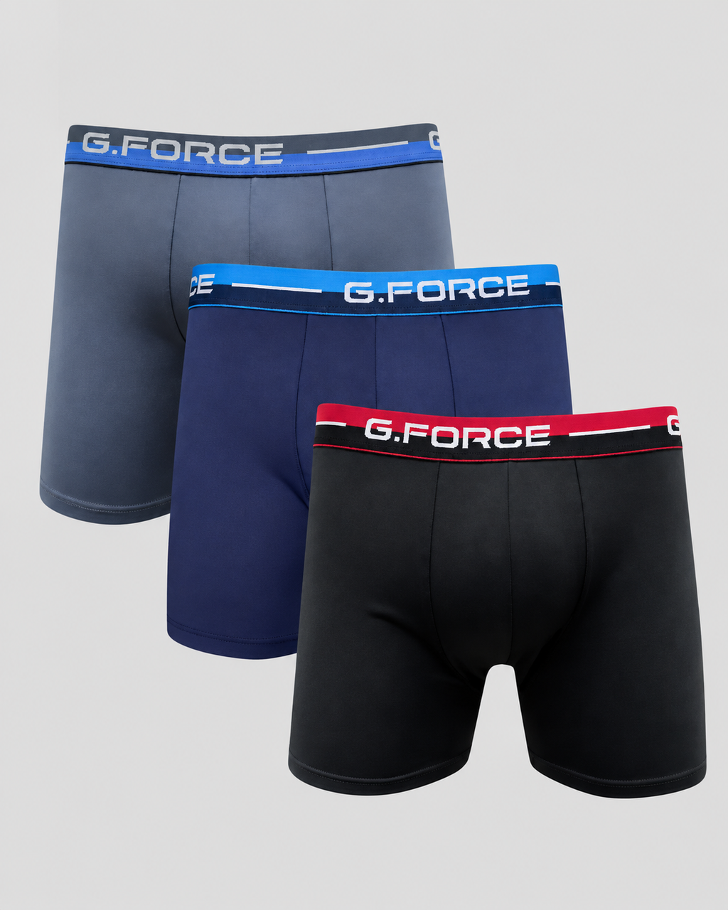 Kit 3 Cuecas Boxer G.Force Microfibra Com Bojo