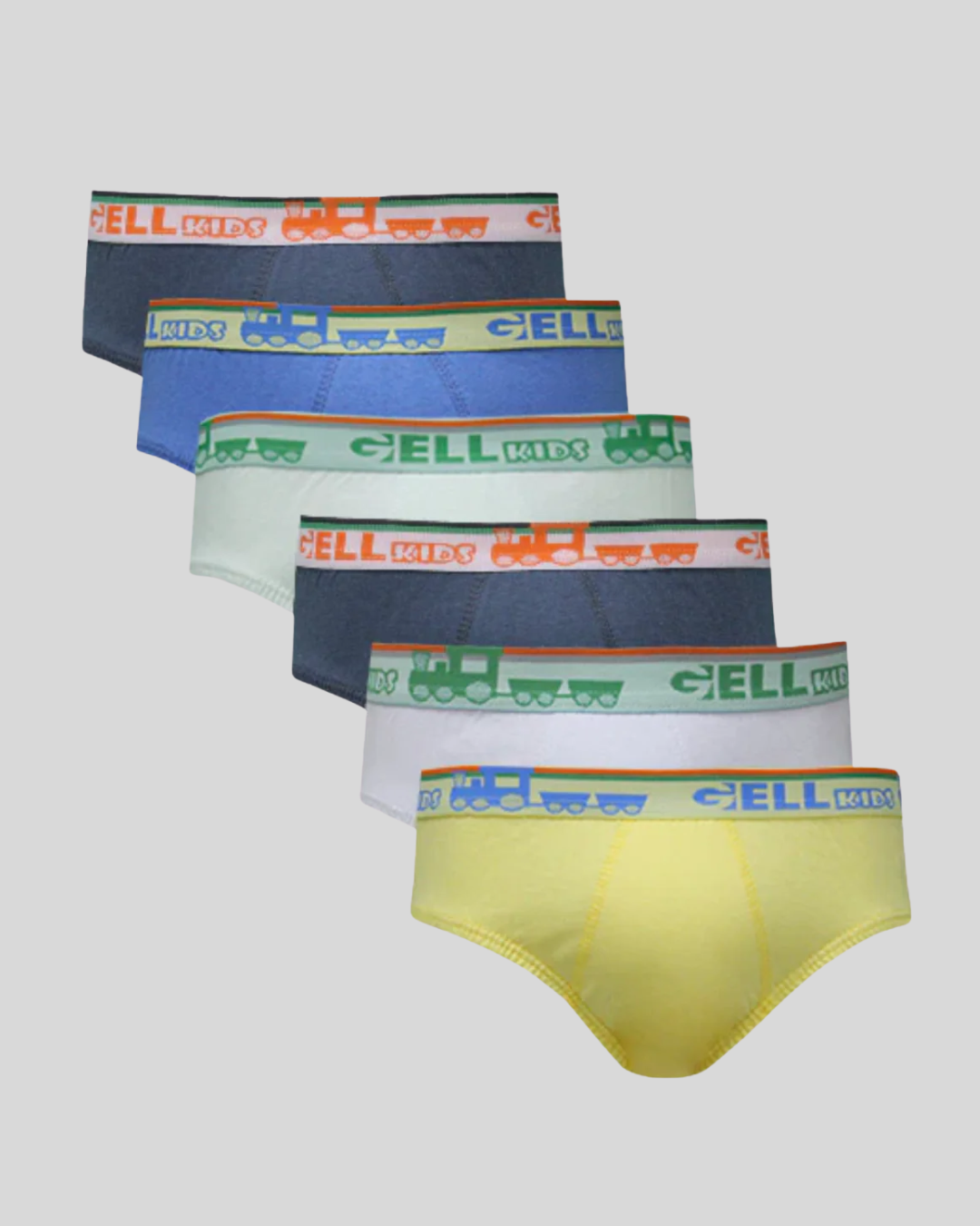 Kit 6 Cuecas Slip Kids Algodão Elástico Personalizado
