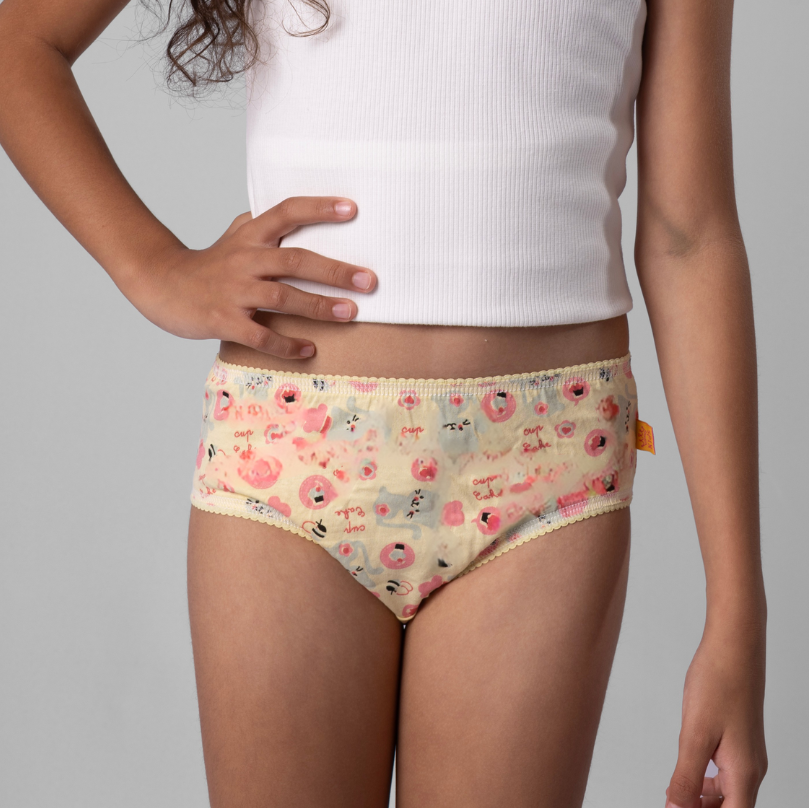 Kit 6 Calcinhas Kids Algodão Estampado