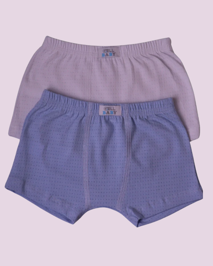 Kit 2 Cuecas Boxer Baby Cotton Dry