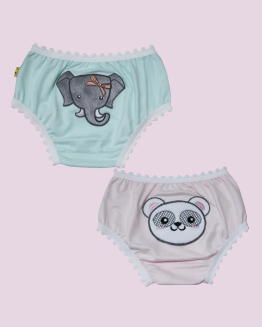 Kit 2 Calcinhas Baby Aveludada