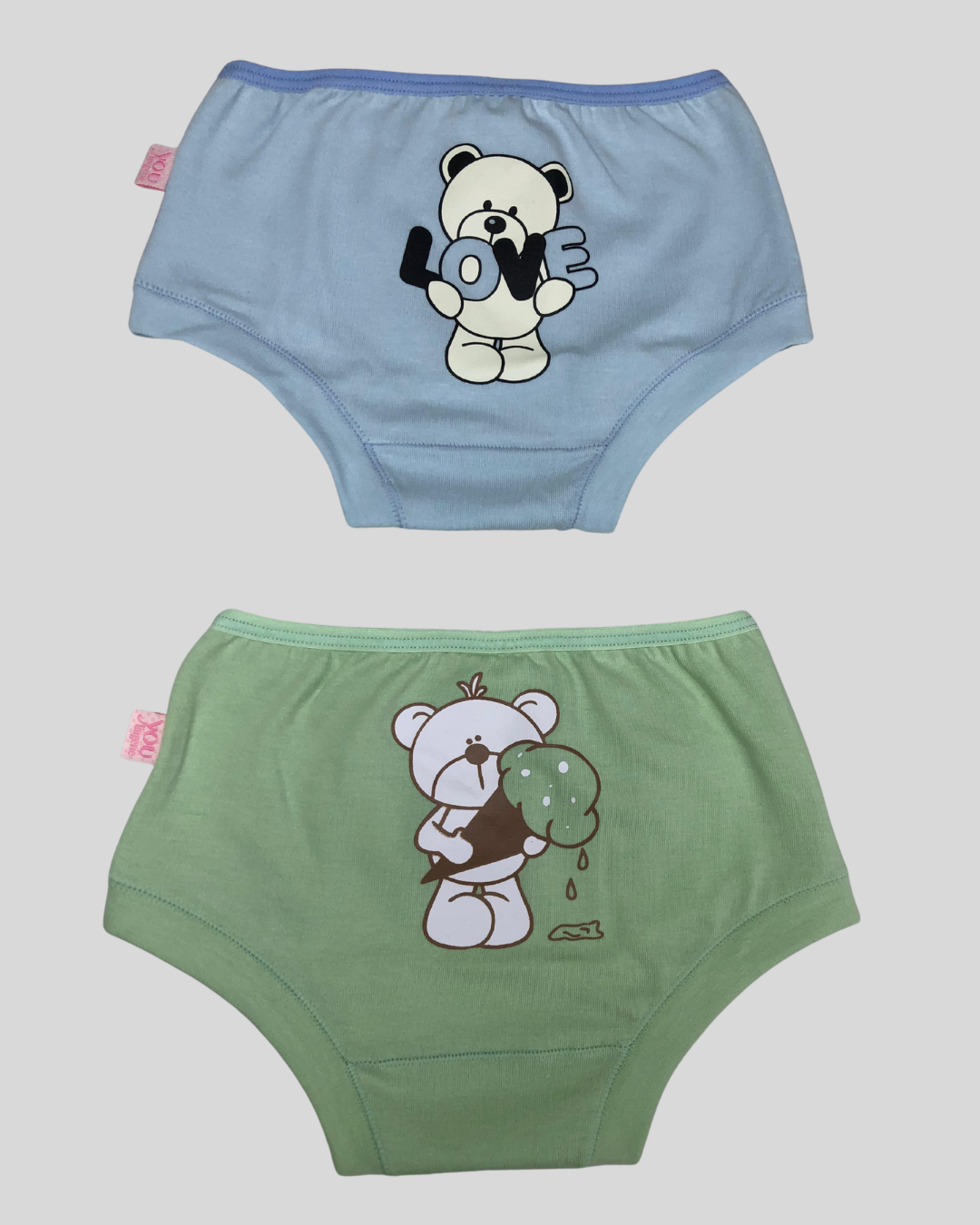 Kit 2 Calcinhas Baby Cotton Com Silk