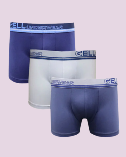 Kit 3 Cuecas Boxer Jovem Microfibra