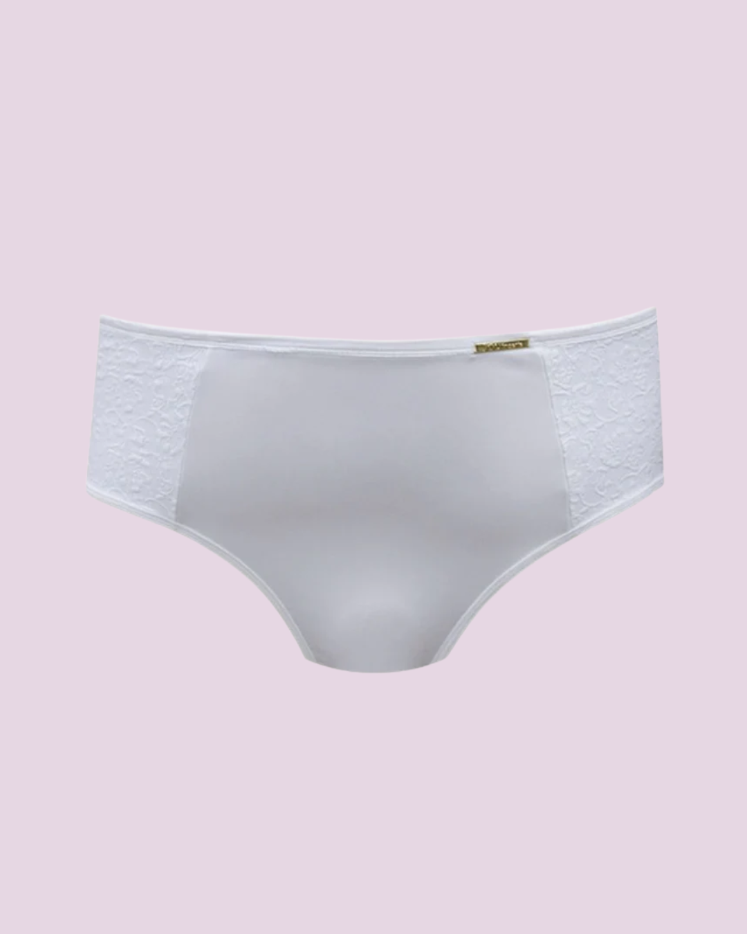 Calcinha Plus Size Microfibra Com Compressão E Renda