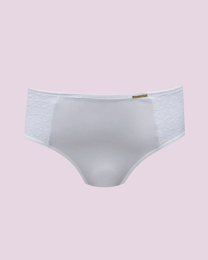 Calcinha Plus Size Microfibra Com Compressão E Renda