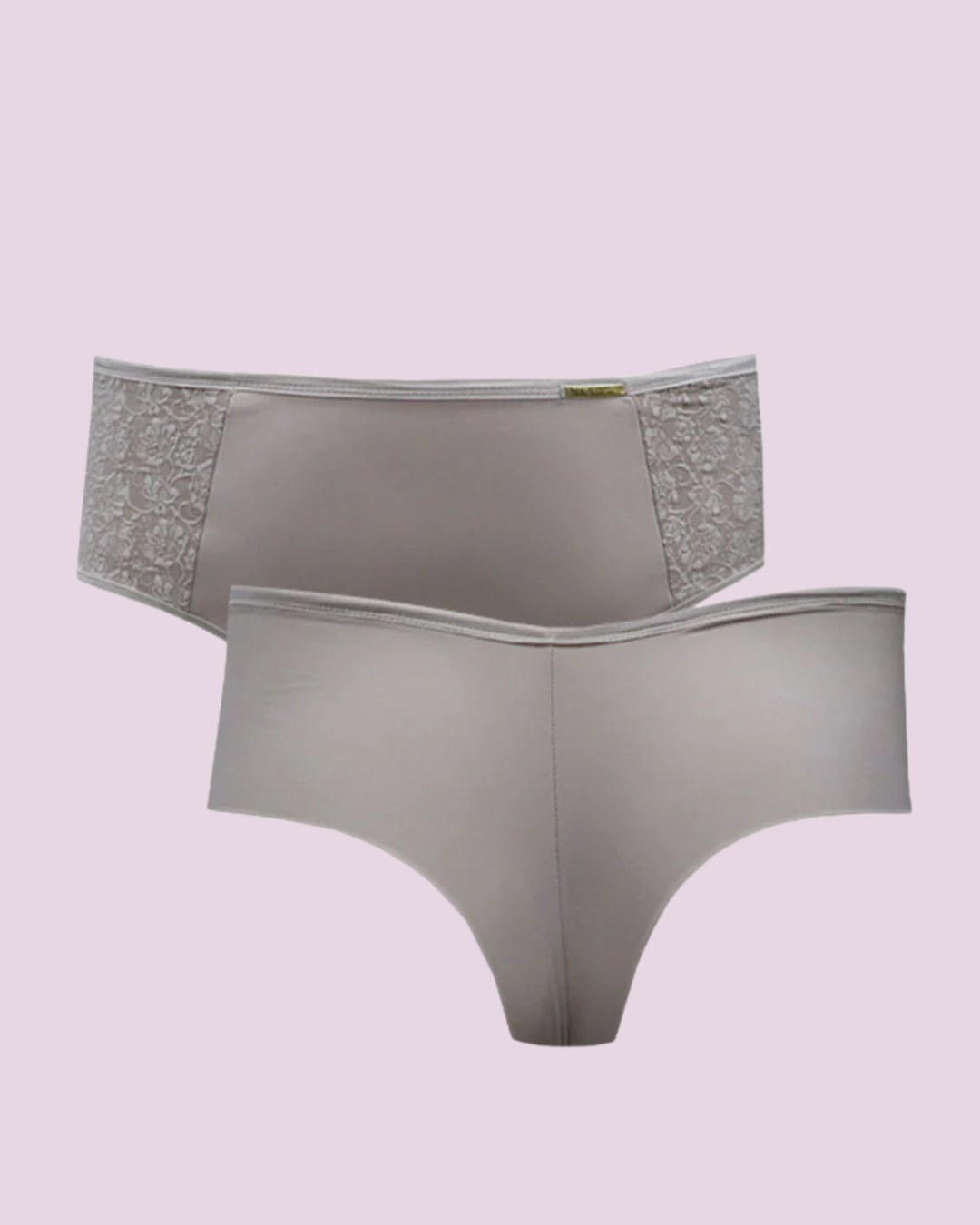 Calcinha Fio Duplo Plus Size Microfibra Com Compressão E Renda