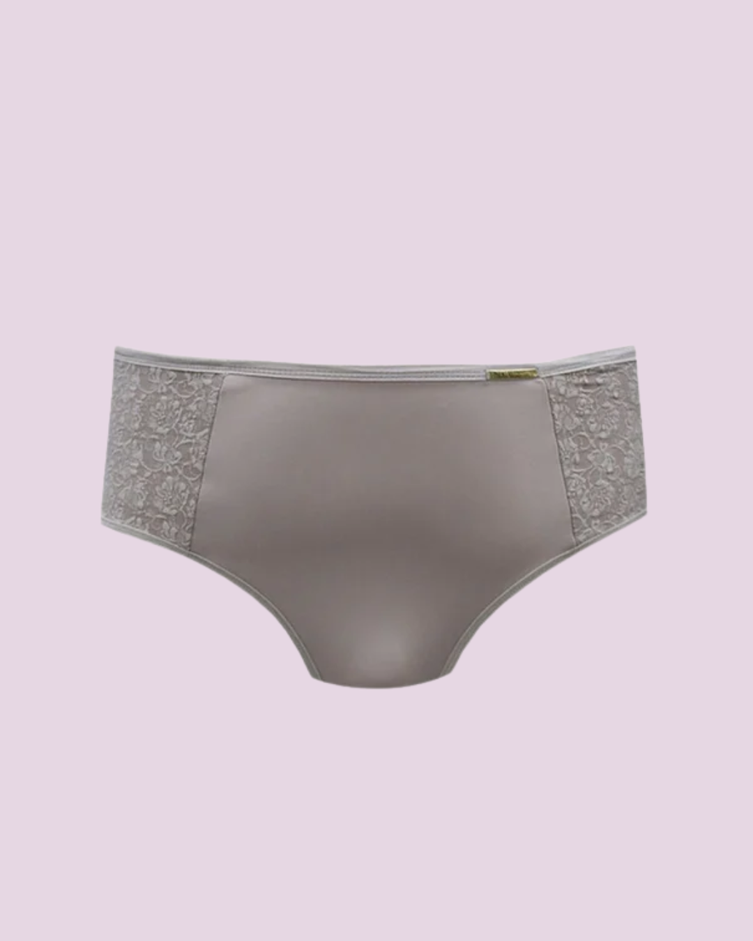 Calcinha Plus Size Microfibra Com Compressão E Renda