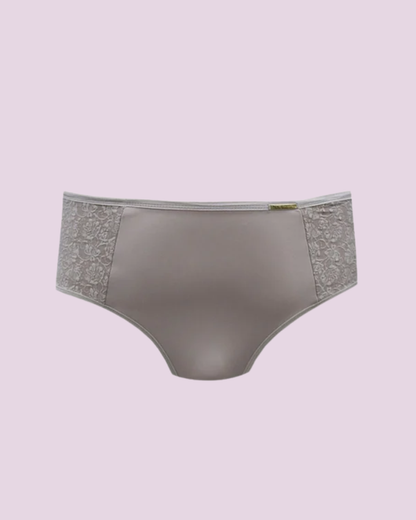 Calcinha Plus Size Microfibra Com Compressão E Renda