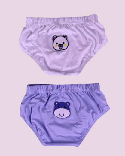 Kit 2 Cuecas Slip Baby Aveludada